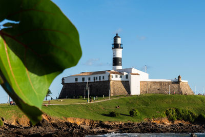  farol da barra. the biggest postcard of the salvador known around the world for its exuberance.