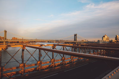 Bridge over river in new york city
