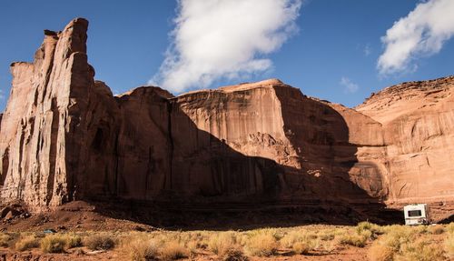 Panoramic view of rock formations