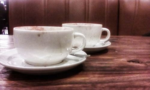 Close-up of coffee on table