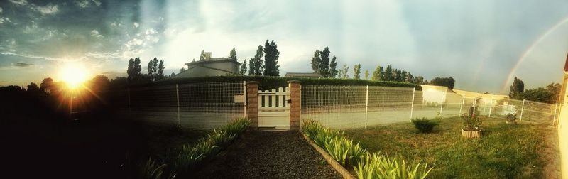 Panoramic view of building against sky