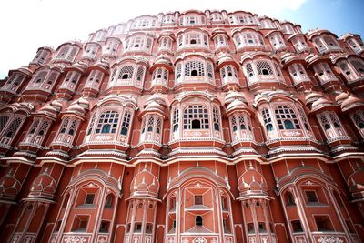 Low angle view of historical building against sky