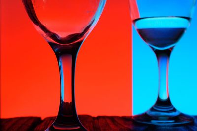 Close-up of beer in glass