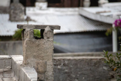 Chimney on a roof