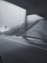 Defocused image of car window