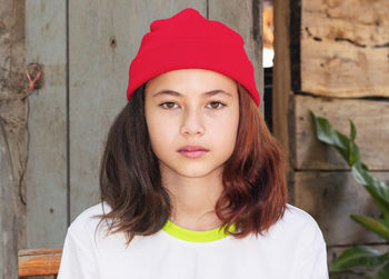 Beautiful girl, model, white teen idol, wearing a hat, knit cap, face, close-up