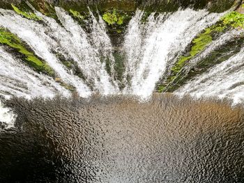 Close-up high angle view of water