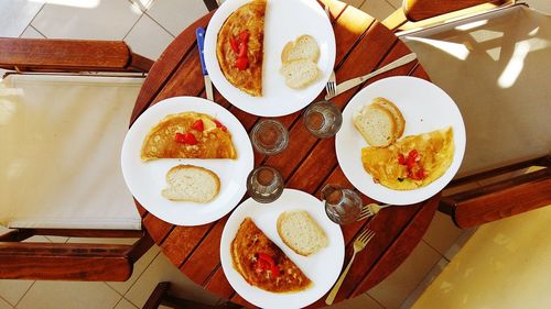 Close-up of food on table