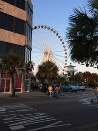 Ferris wheel in amusement park