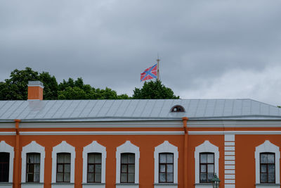 Low angle view of building against sky