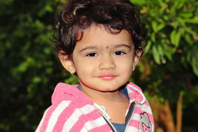 Portrait of cute girl
