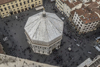 The baptistery view from above