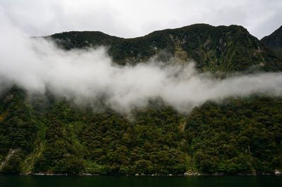 Scenic view of lake against mountains