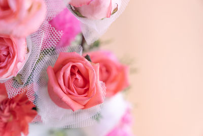 Close-up of rose bouquet