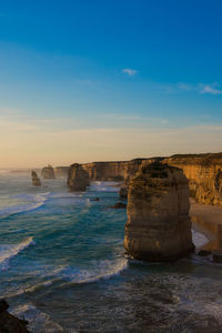 Rock formations at seaside