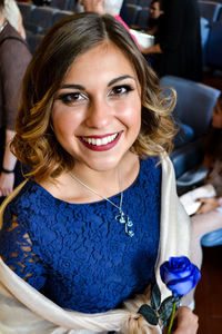 Portrait of a smiling young woman