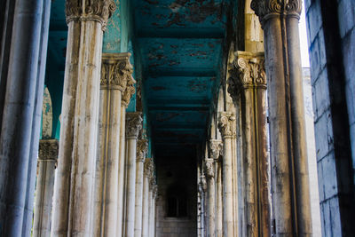 Low angle view of abandoned building