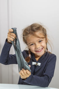 Portrait of a girl smiling