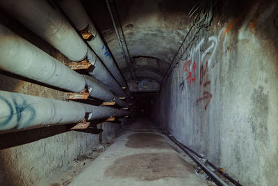 Interior of abandoned building