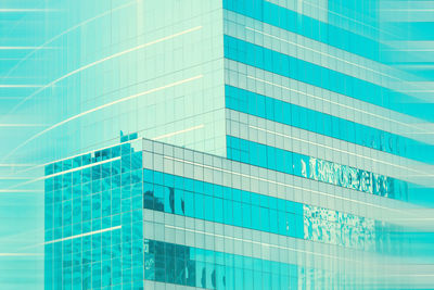 Full frame shot of swimming pool against building