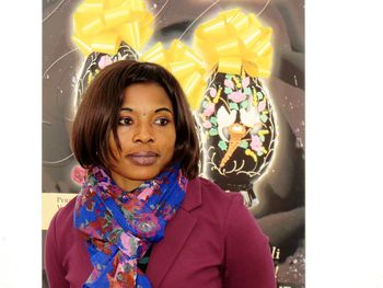 Portrait of young woman