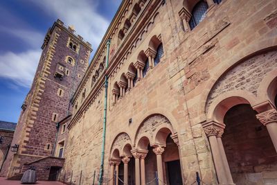 Low angle view of historical building