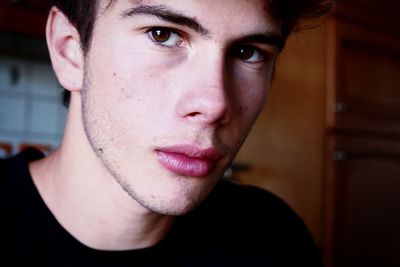 Close-up portrait of young man