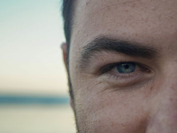 Close-up portrait of man