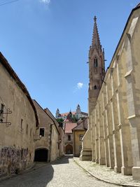 Panoramic view of historic building against sky