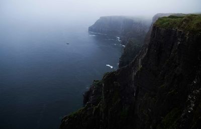 High angle view of sea against sky