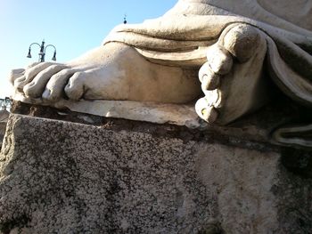 Low angle view of statue