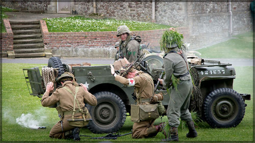 Group of people in shopping cart