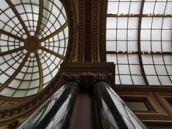 Low angle view of ceiling