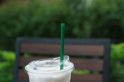 Close-up of drink on table