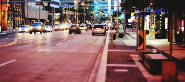 City street at night