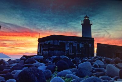 Lighthouse at sunset