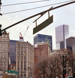 Buildings in city
