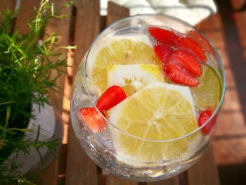 Close-up of drink on table