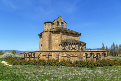 Exterior of temple against sky