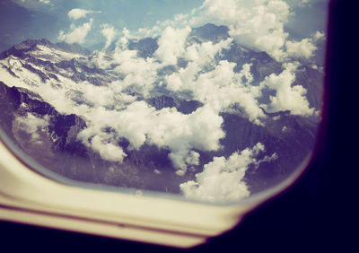 Clouds over landscape