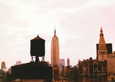 Low angle view of buildings against sky