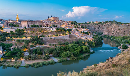 Panoramic view of buildings in city