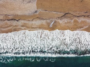 Aerial view of sea shore
