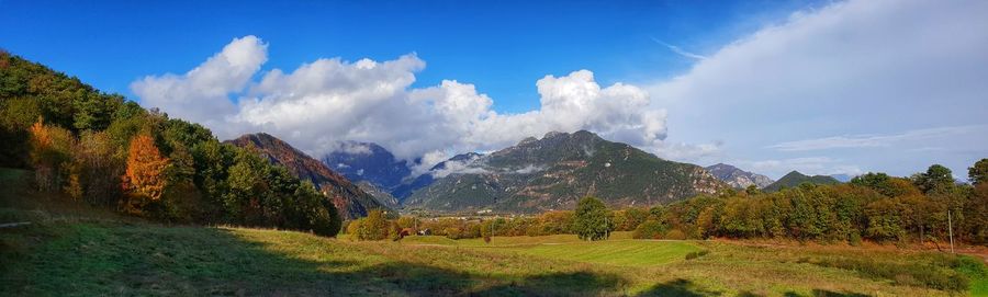 Panoramic view of landscape against sky