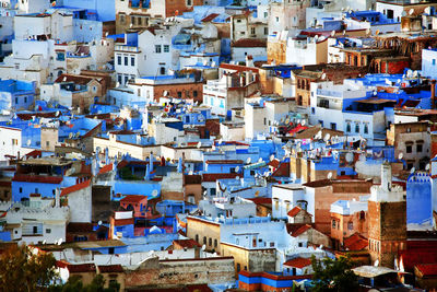 High angle view of cityscape