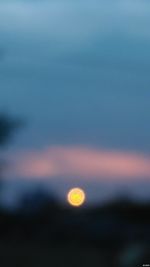 Scenic view of moon in sky at night