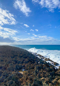 Scenic view of sea against sky