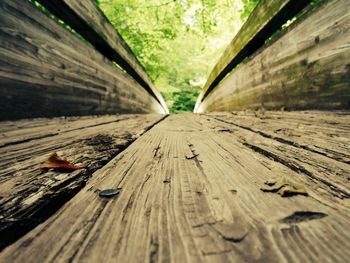 Close-up of wooden plank