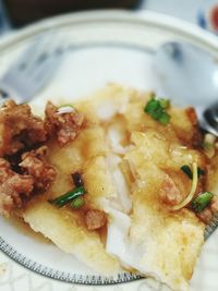 Close-up of food in plate