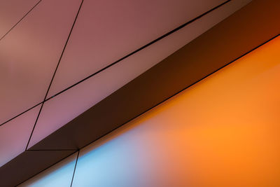 Low angle view of orange sky